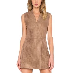 BCBGMAXAZRIA Caryn Faux Suede Dress Size XSMALL‎